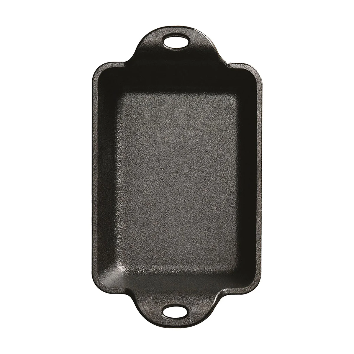 Lodge HMSRC Heat-Treated Rectangular Cast Iron Mini Server, Seasoned, 10 oz. - Image 2