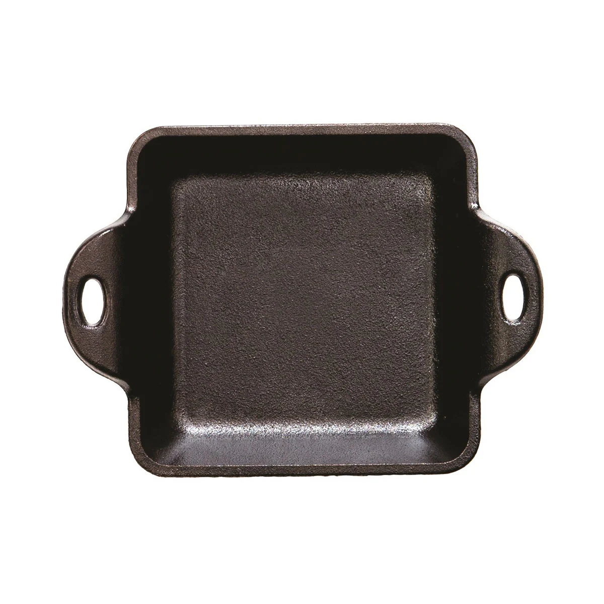 Lodge HMSS Heat-Treated Square Cast Iron Mini Server, Seasoned, 10 oz. - Image 2