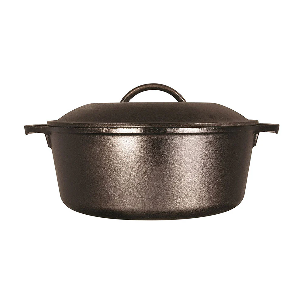 Lodge L8DOL3 Cast Iron Dutch Oven, Seasoned, 5 qt. - Image 2
