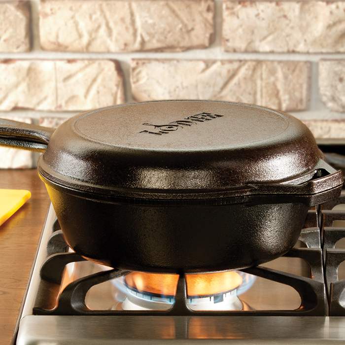 Lodge LCC3 Cast Iron Combo Cooker, 3 qt. - Image 2