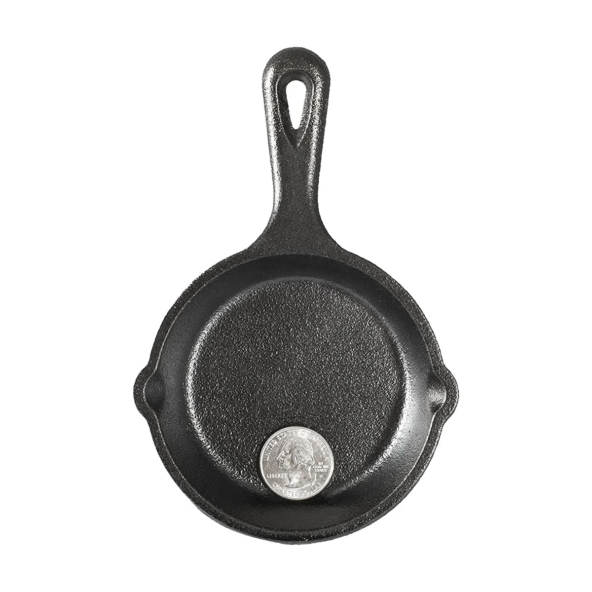 Lodge LMS3 Cast Iron Mini Skillet, Seasoned, 3-1/2" - Image 2