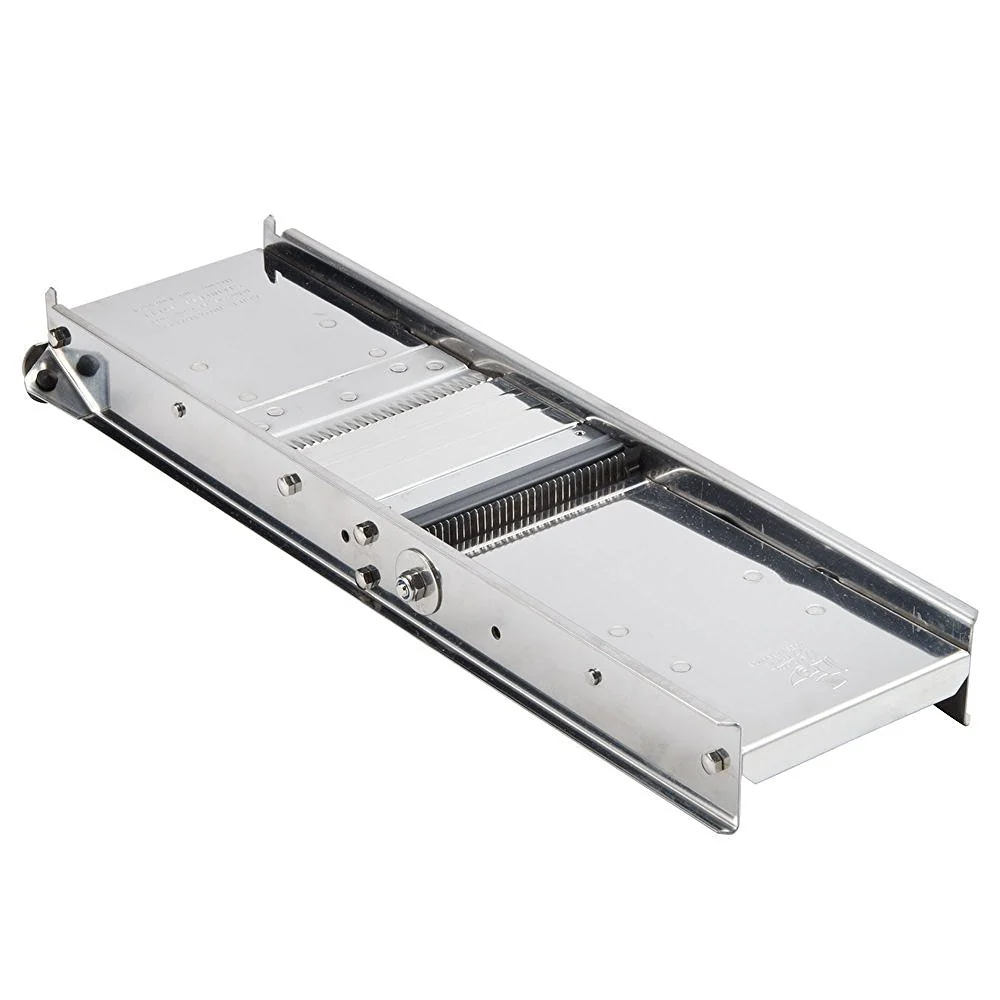 Matfer 215030 Stainless Steel Bron Mandoline w/ Serrated & Straight Blades - Image 2