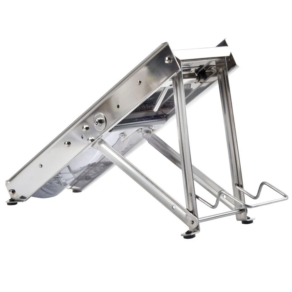 Matfer 215030 Stainless Steel Bron Mandoline w/ Serrated & Straight Blades - Image 3