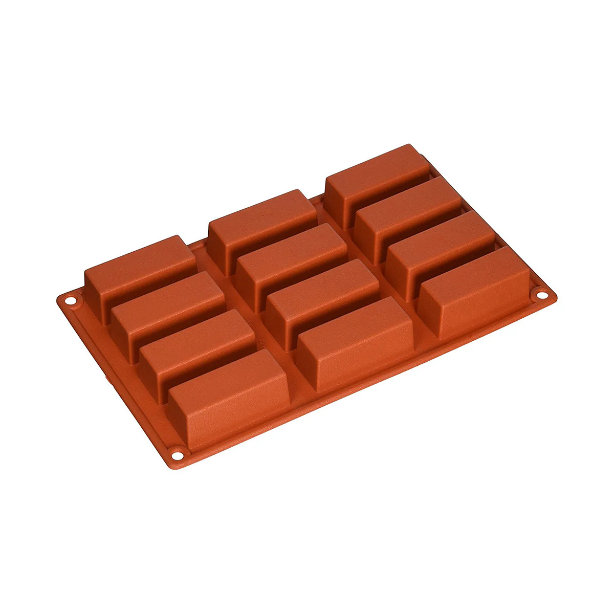 Matfer 257985 Gastroflex Mini Cake Mold, Sheet of 12, 3" x 1-1/4" - Image 2