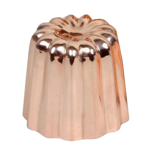 Matfer 340415 Cannele Mold, Copper-Tin Lined, Fluted 1-3/8" dia. - Image 2