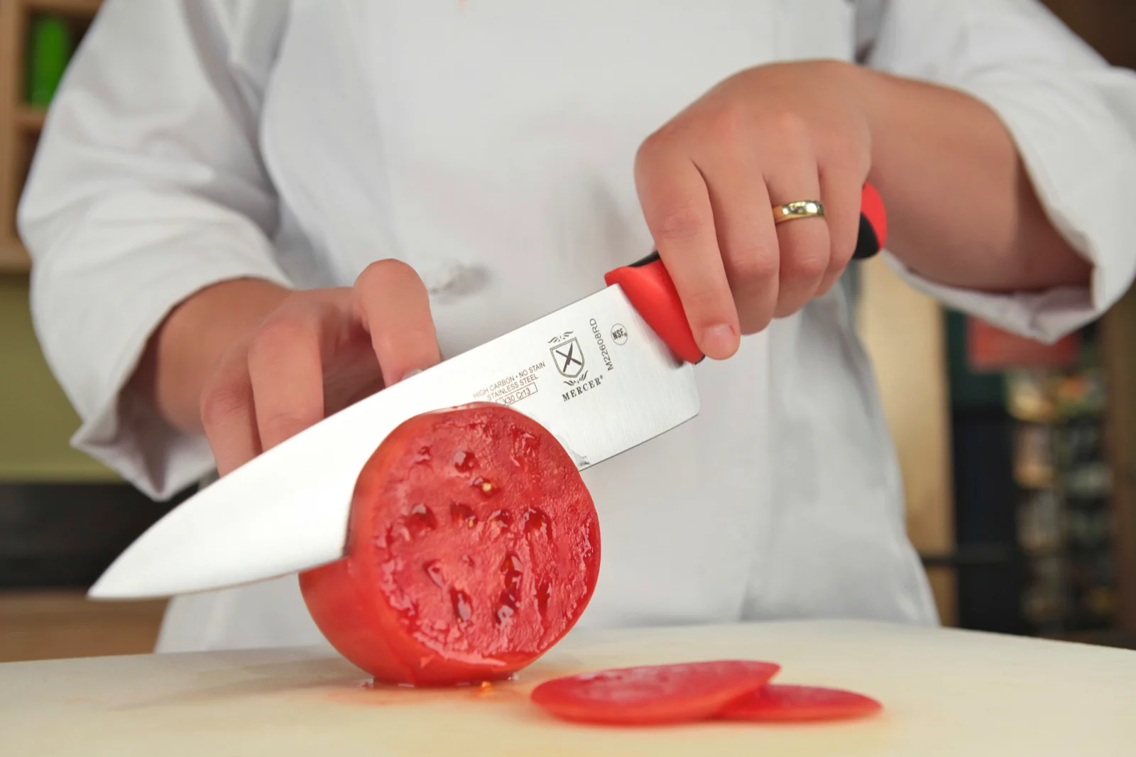 Mercer M22608RD 8" Millennia Chef's Knife, Red - Image 2