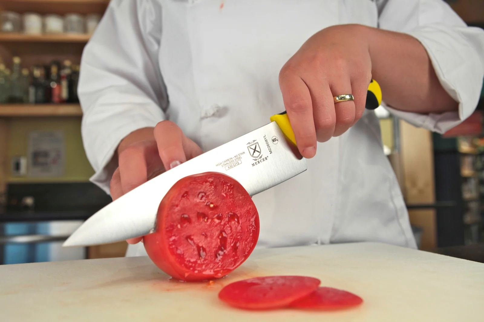 Mercer M22608YL 8" Millennia Chef's Knife, Yellow - Image 2
