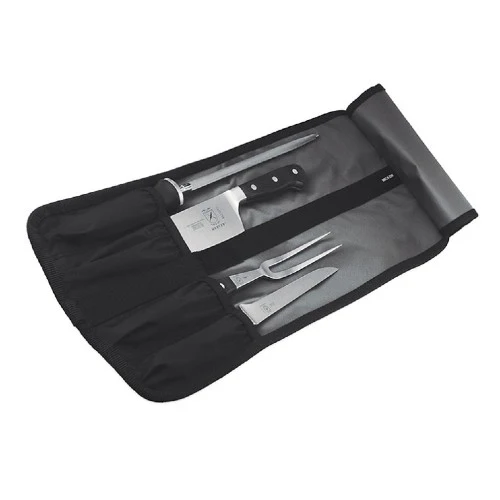 Mercer M30004M Kife Roll / Bag, 4 Pockets, Black - Image 2