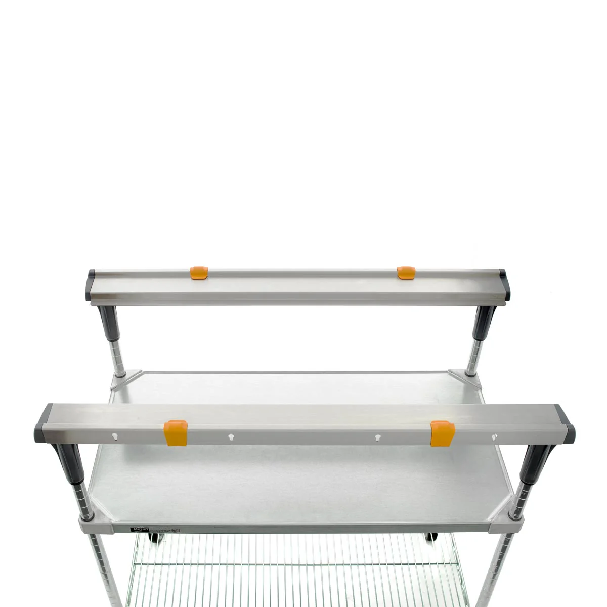 Metro MS1836-FGBR PrepMate MultiStation w/ Galvanized & Brite Zinc Wire Shelving, 38" x 19-3/8" x 39-1/8" - Image 4