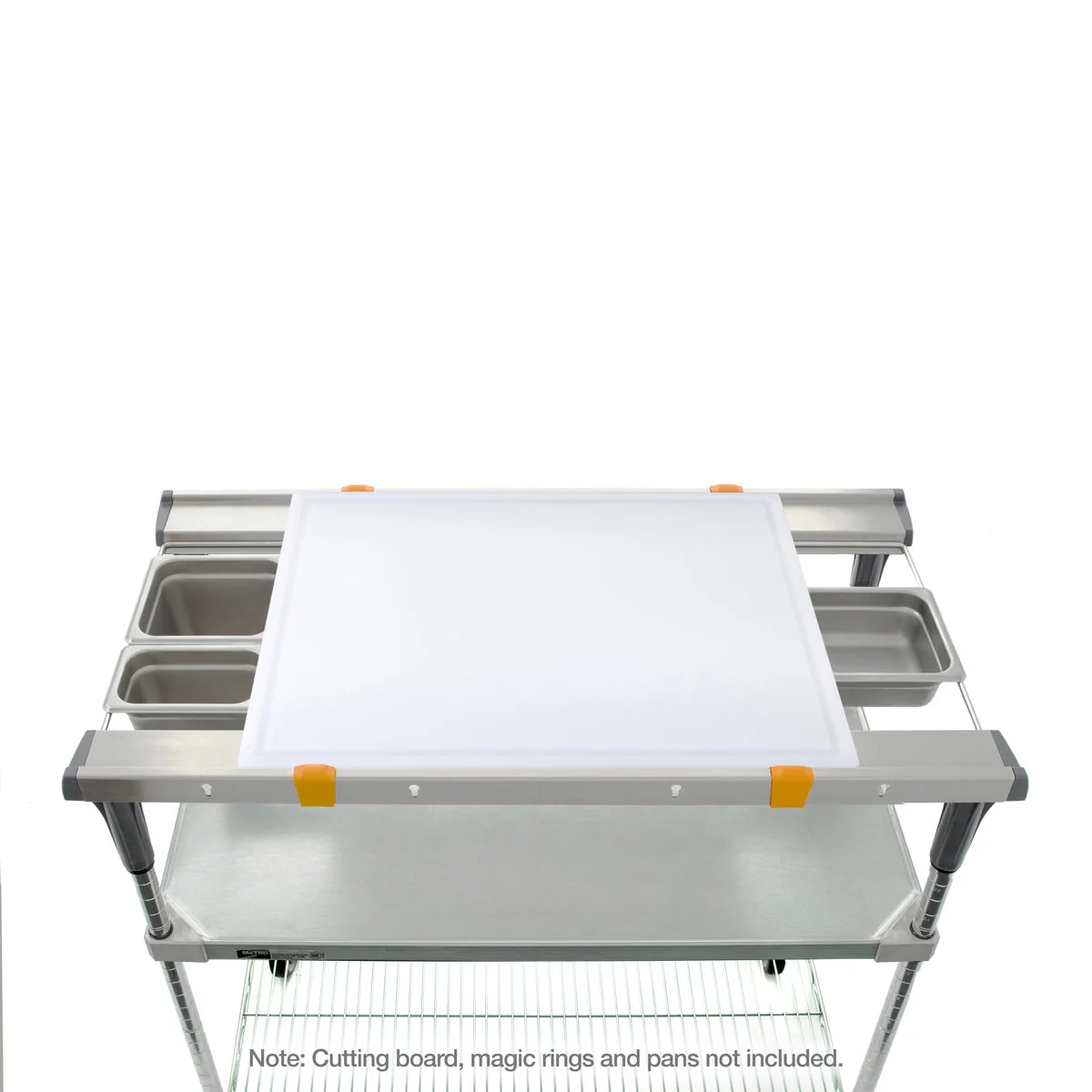 Metro MS1836-FGBR PrepMate MultiStation w/ Galvanized & Brite Zinc Wire Shelving, 38" x 19-3/8" x 39-1/8" - Image 5