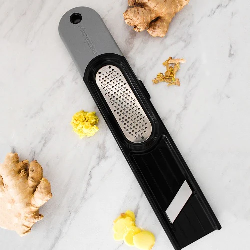 Microplane 48910 3-in-1 Ginger Grater Tool, Black - Image 2