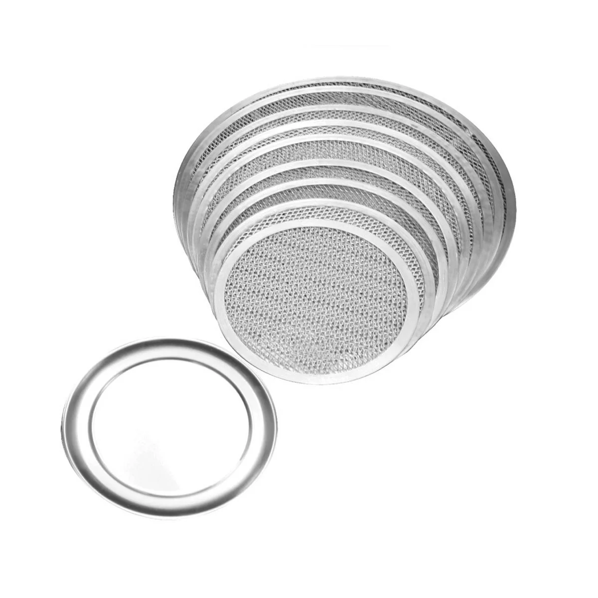 Pizza Screens 13" Aluminum w/Seamless Rim - Image 2