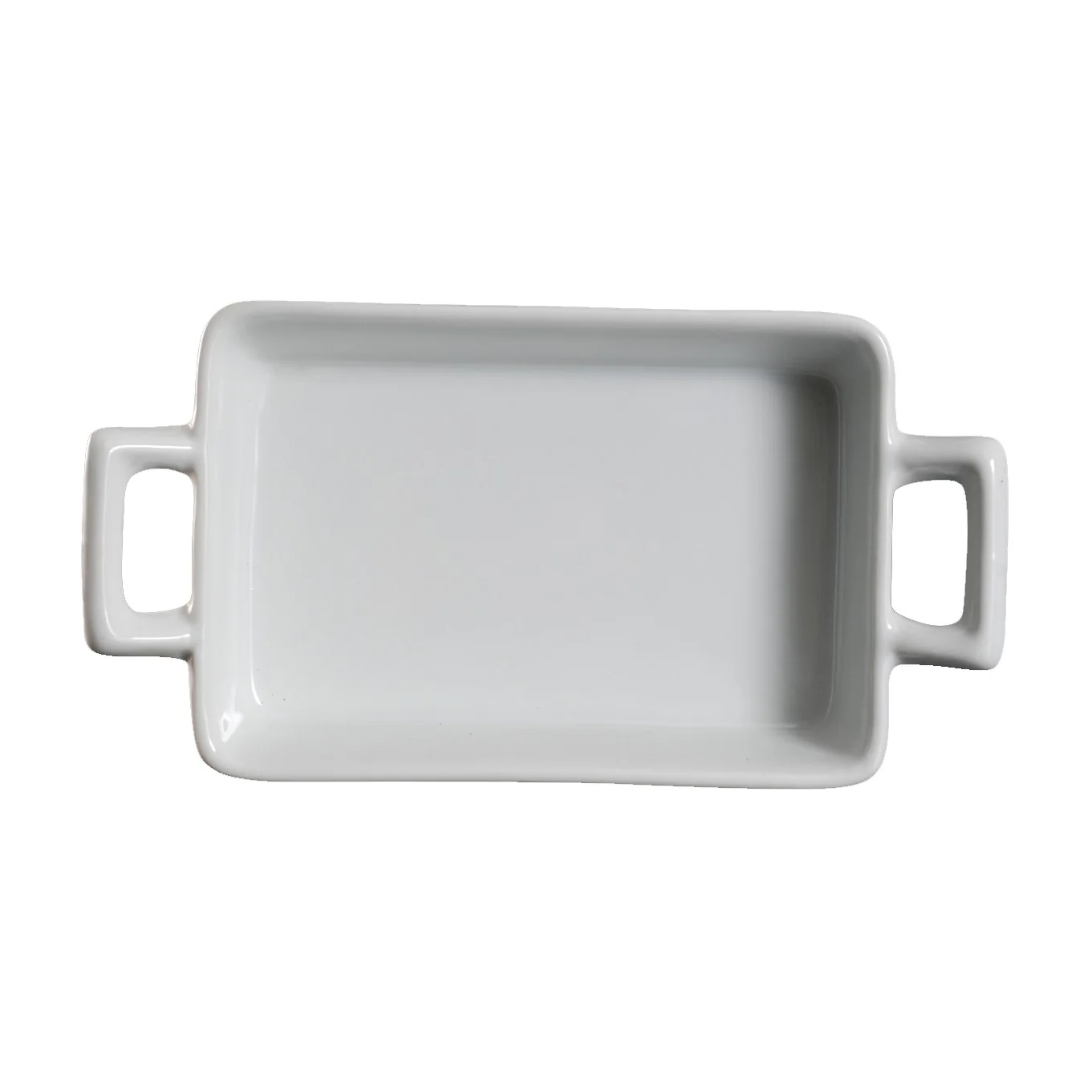 Rectangular Baking Dish w/ Handle, White, 10 oz. - Image 2