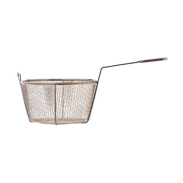 Round Nickel-Plated Fine Mesh Strainer / Fry Basket, 8.5" - Image 3