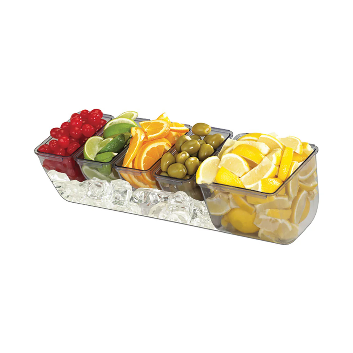 San Jamar BD4005S The Dome Bar Condiment Chillable Garnish Center - Image 3
