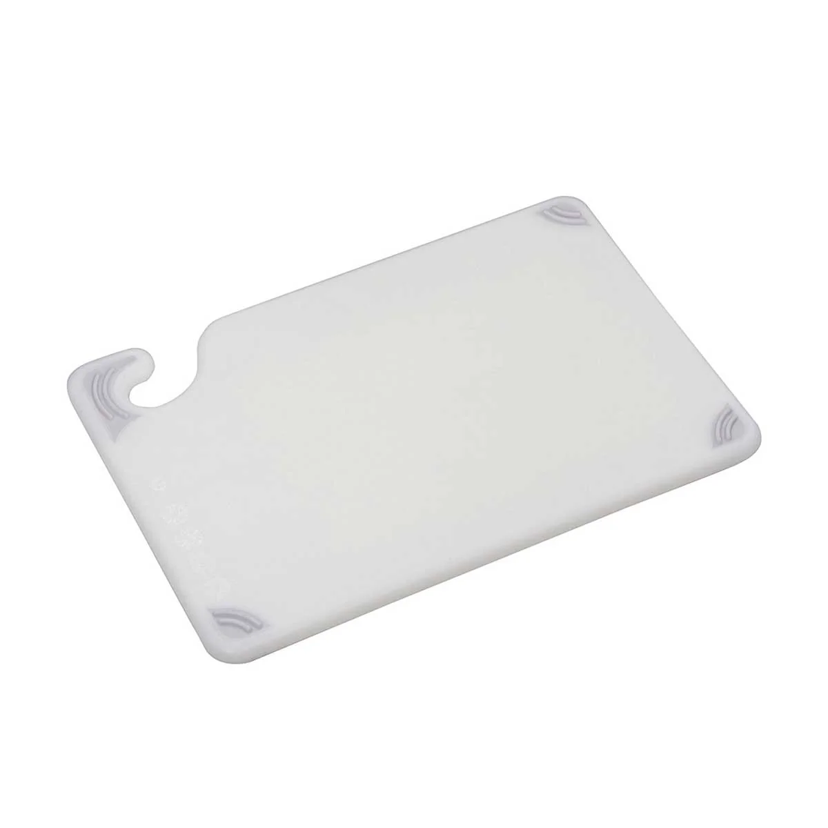 San Jamar CBG6938WH Saf-T-Grip Cutting Board, White, 6" x 9" x 3/8" - Image 2