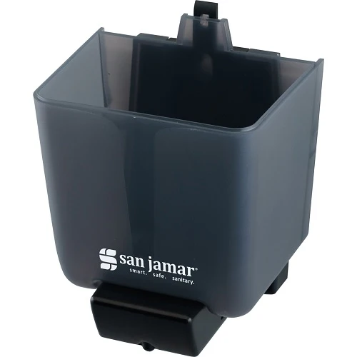San Jamar SN30TBK Liquid Soap Dispenser, Wall Mount, Black Plastic, 30oz. - Image 3