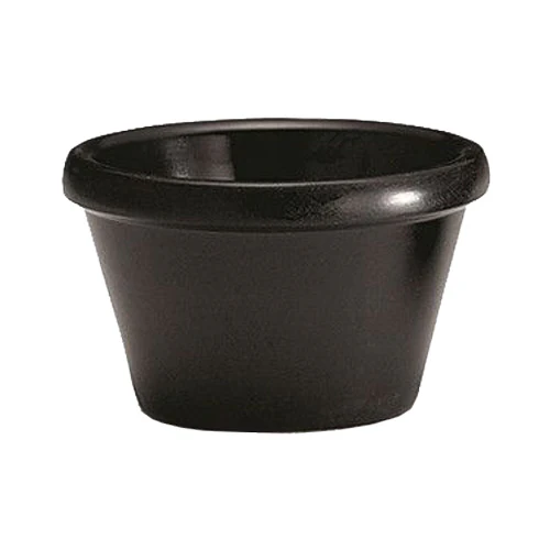 Smooth Melamine Ramekin, Black, 4 oz.