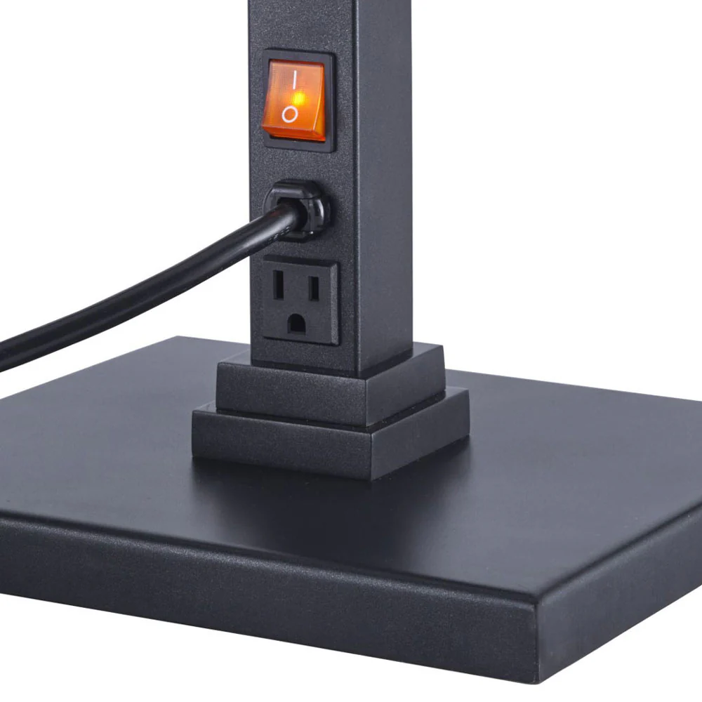 Spring 2792-6EB Double Adjustable Arm Heat Lamp, Matte Black - Image 2
