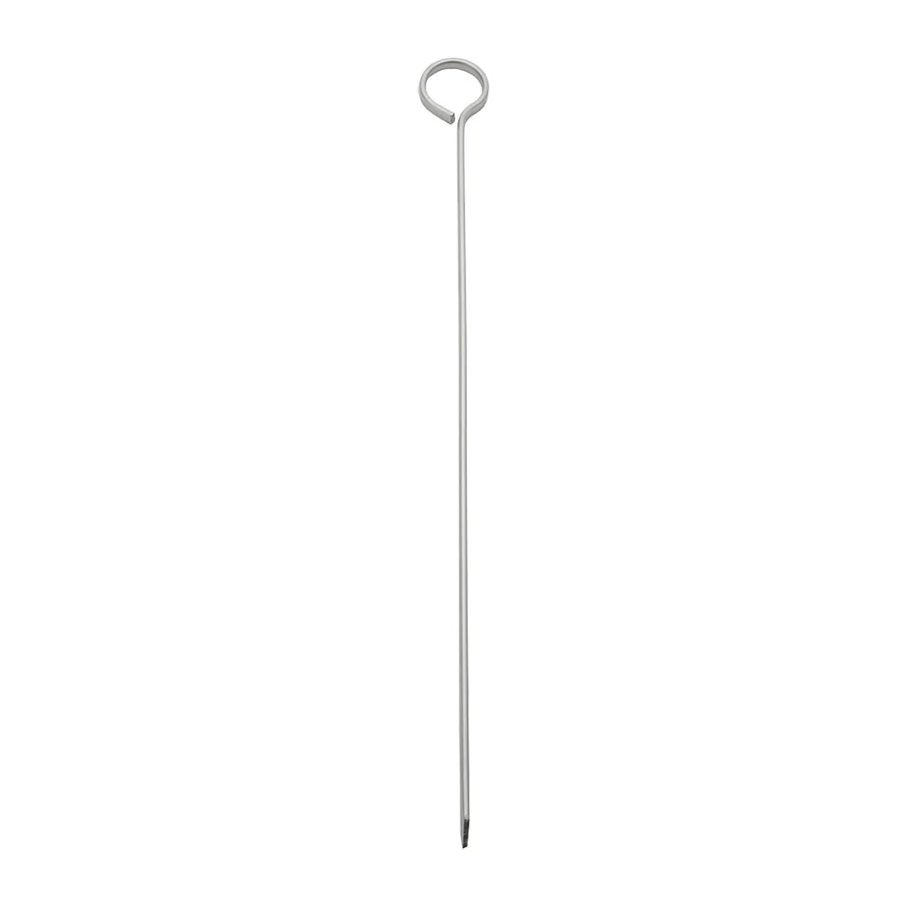 Stainless Steel Long Skewer w/ Oval Blade, 10", Pack of 12 - Image 2