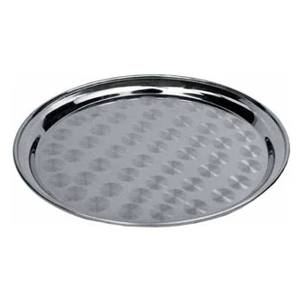 Stainless Steel, Round Swirl Service Tray, 14" Diam. - Image 2