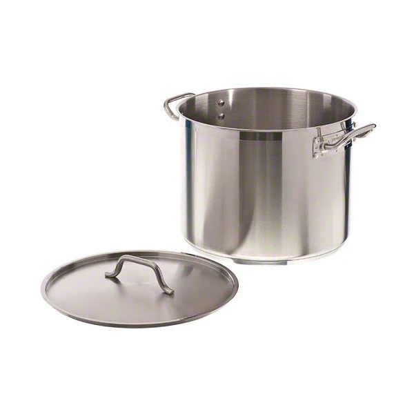 Stainless Steel Stock Pot w/ Cover, 24 qt. - Image 2