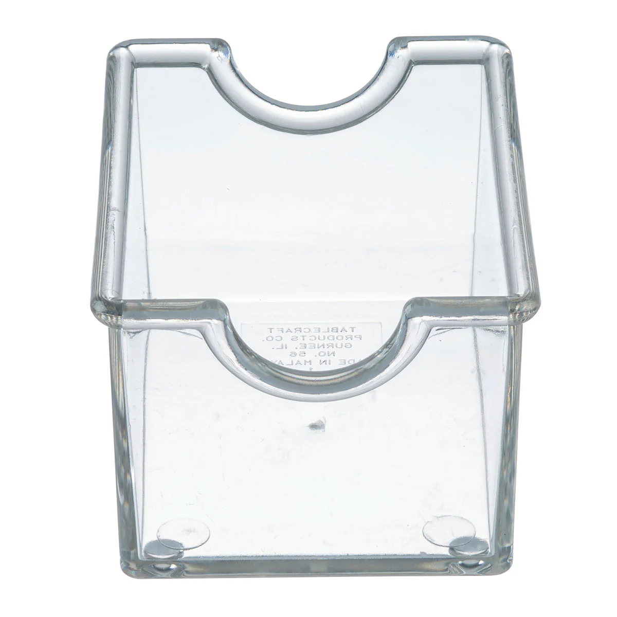 Tablecraft 10308 Sugar Pack Holder, Clear, Pack of 6 - Image 3