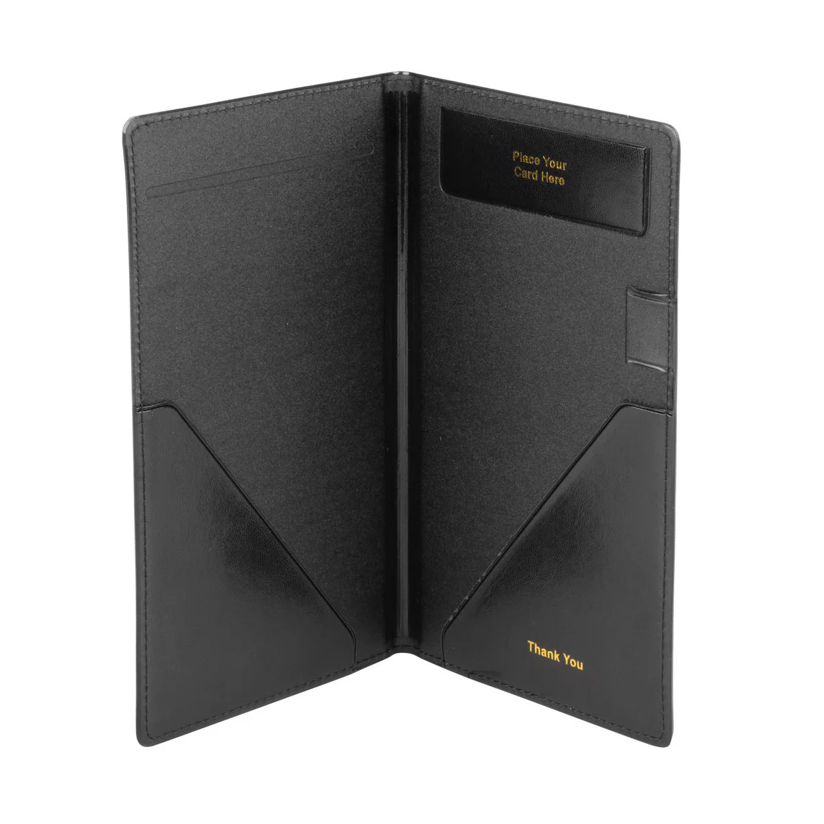 Tablecraft 59BK Two Fold Check Presentation Holder, Black - Image 2