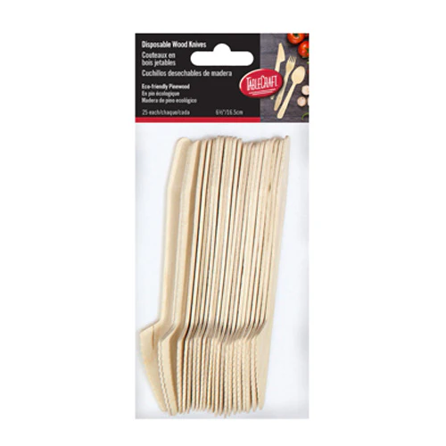 Tablecraft BAMDKN65 Cash & Carry Disposable Knife, 6-1/2", Pack of 25 - Image 2
