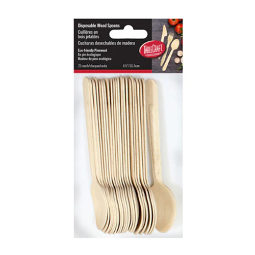 Tablecraft BAMDSPN65 Cash & Carry Disposable Spoon, 6-1/2", Pack of 25 - Image 2