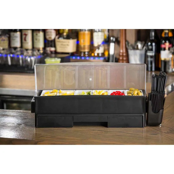 Tablecraft BCD1400 Ultimate Garnish Station Bar Condiment Holder - Image 3