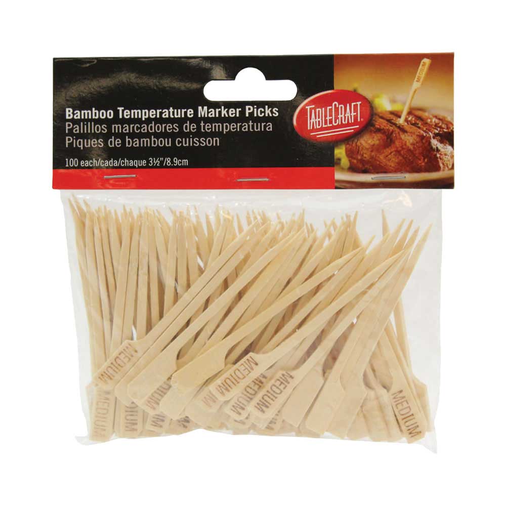 Tablecraft MEDIUM Meat Marker Pick, 3-1/2", Pack of 100 - Image 2