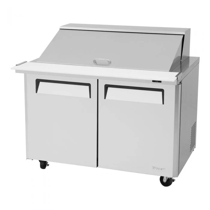 Turbo Air MST-48-18-N M3 Series Solid 2 Door Mega-Top Refrigerated Food Prep Table, 48" - Image 4