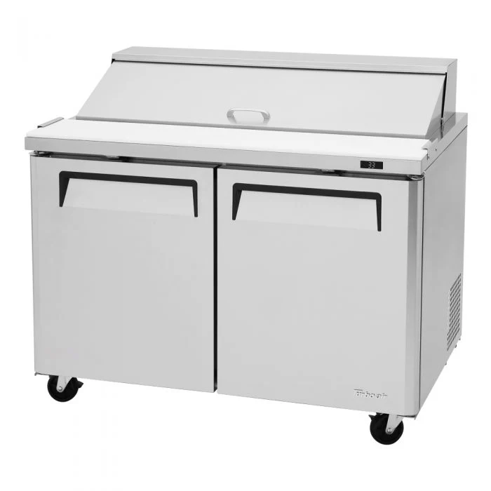 Turbo Air MST-48-N M3 Series Solid 2 Door Mega-Top Refrigerated Food Prep Table, 48" - Image 4
