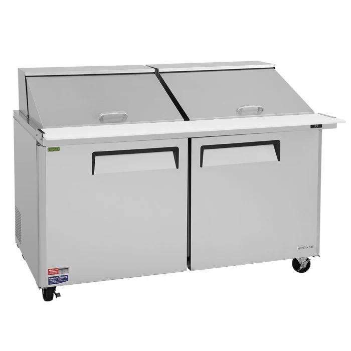 Turbo Air MST-60-24-N M3 Series Solid 2 Door Sandwich / Salad Refrigerated Prep Table, 60" - Image 3