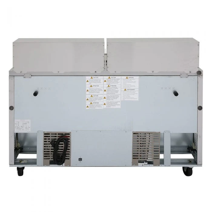 Turbo Air MST-60-24-N M3 Series Solid 2 Door Sandwich / Salad Refrigerated Prep Table, 60" - Image 4
