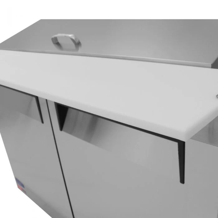 Turbo Air MST-60-24-N M3 Series Solid 2 Door Sandwich / Salad Refrigerated Prep Table, 60" - Image 6