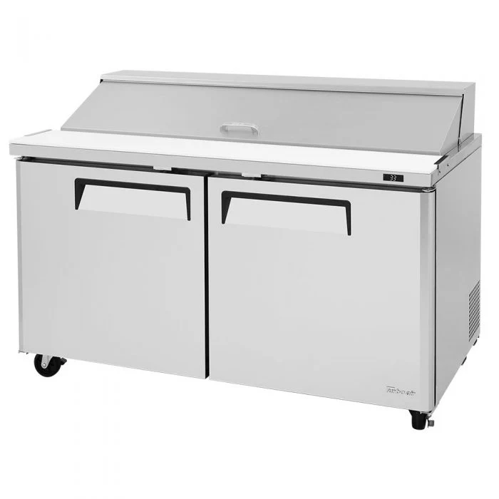 Turbo Air MST-60-N M3 Series Solid 2 Door Sandwich / Salad Refrigerated Prep Table, 60" - Image 3