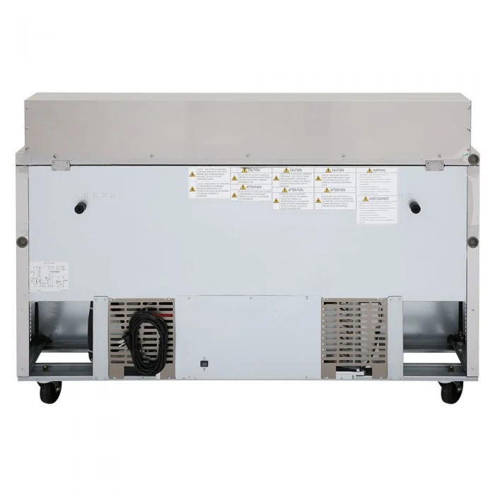 Turbo Air MST-60-N M3 Series Solid 2 Door Sandwich / Salad Refrigerated Prep Table, 60" - Image 4
