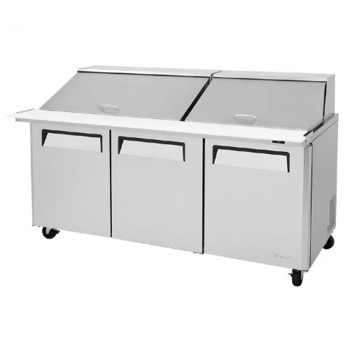 Turbo Air MST-72-30-N M3 Series Solid 3 Door Mega-Top Refrigerated Food Prep Table, 72" - Image 3