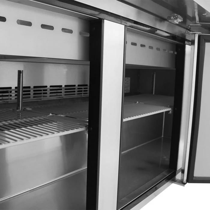 Turbo Air MST-72-30-N M3 Series Solid 3 Door Mega-Top Refrigerated Food Prep Table, 72" - Image 5