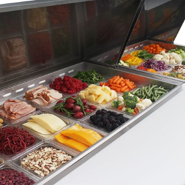 Turbo Air MST-72-30-N M3 Series Solid 3 Door Mega-Top Refrigerated Food Prep Table, 72" - Image 6