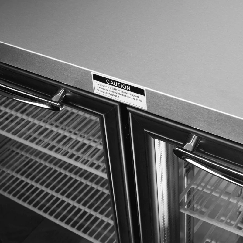Turbo Air TBB-2SG-N Super Deluxe Series Back Bar Glass 2 Door Cooler, 19 cu. ft. - Image 2