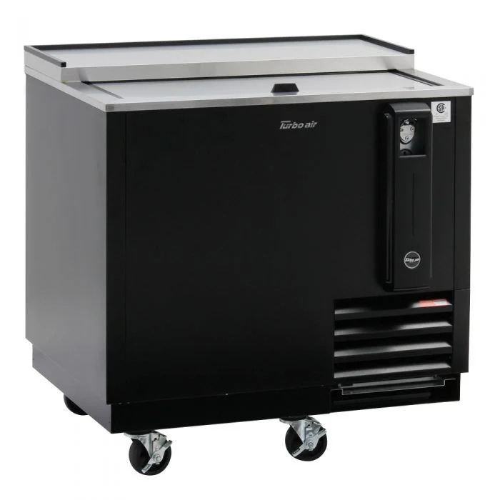 Turbo Air TBC-36SB-N6 Super Deluxe Bottle Cooler, Black, 36" - Image 2