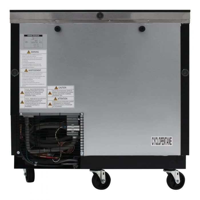 Turbo Air TBC-36SB-N6 Super Deluxe Bottle Cooler, Black, 36" - Image 3