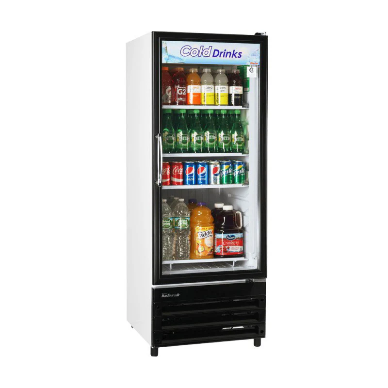 Turbo Air TGM-11RV-N6 Glass Swing Door Merchandiser, One Section, 10 cu. ft. - Image 2