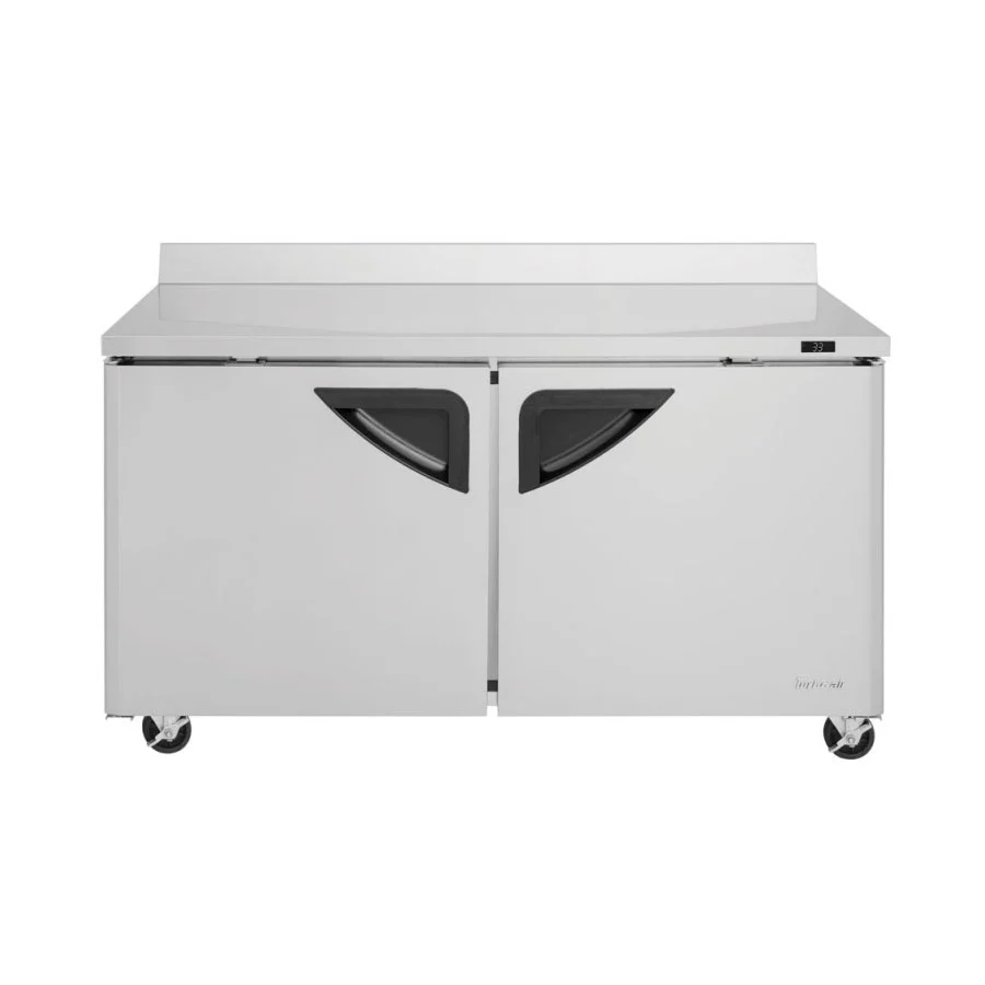 Turbo Air TWR-60SD-N Super Deluxe Series Solid 2 Door Worktop Refrigerator, 16 cu. ft. - Image 2