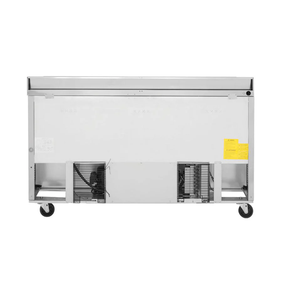 Turbo Air TWR-60SD-N Super Deluxe Series Solid 2 Door Worktop Refrigerator, 16 cu. ft. - Image 4