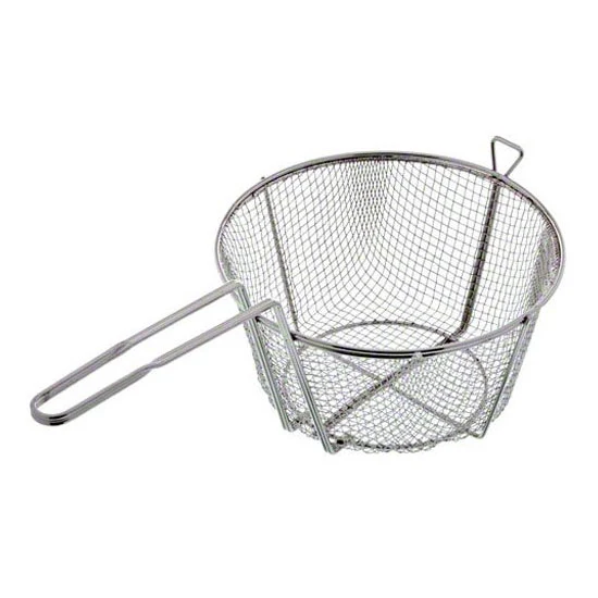 Winco FBR-9 Round Fry Basket, 9-1/2" - Image 2