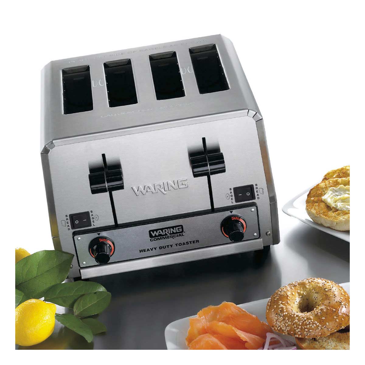 Waring WCT850 4-Slice Heavy-Duty Switchable Bagel/Toast Toaster, 208V - Image 4